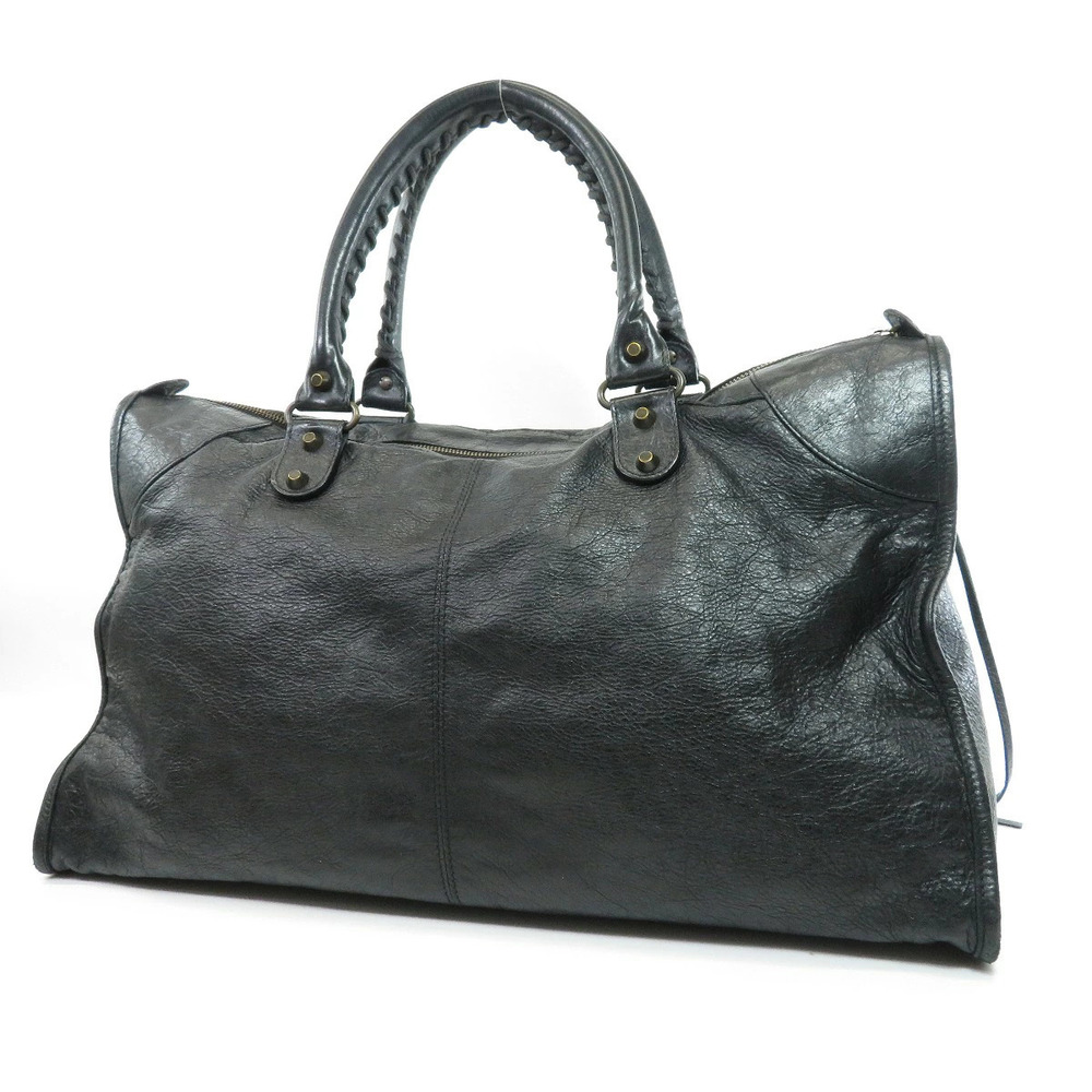 Balenciaga Leather Work Tote Bag The Black